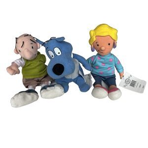Disney Store Doug Beanbag Plush Lot Of 3 1990s Nickelodeon Porkchop Patti Toys
